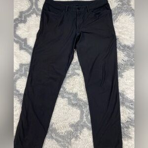 Lululemon Pants Mens 34x30 Black Chino 5 Pocket Stretch Casual Travel Work